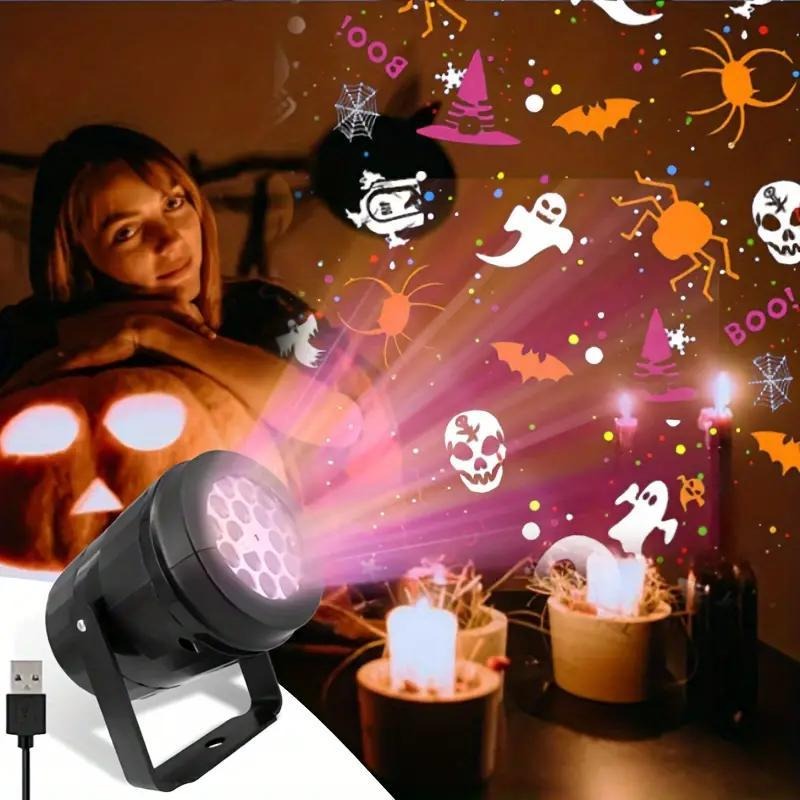Halloween Pumpkin Decor Led - 할로윈 LED 프로젝터 조명, 야외 크리스마스