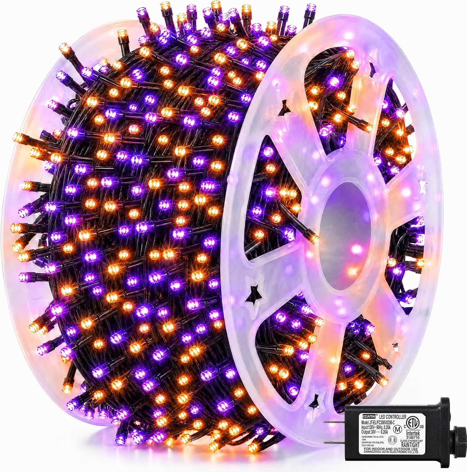 Halloween Led String Lights Orange - 눈부시게 밝은 164피트 500 LED 할로윈