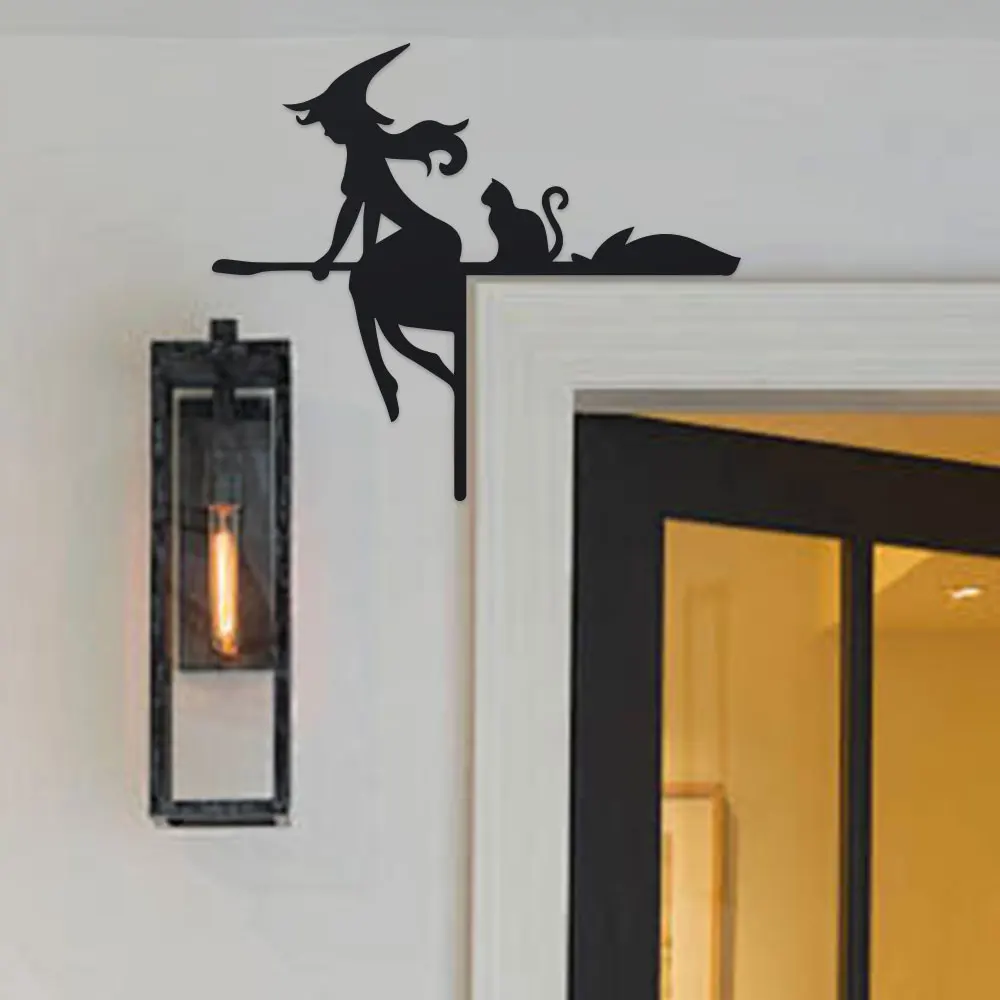 Spider Web Halloween Decoration - 할로윈 문틀 장식 세트 – 거미줄이