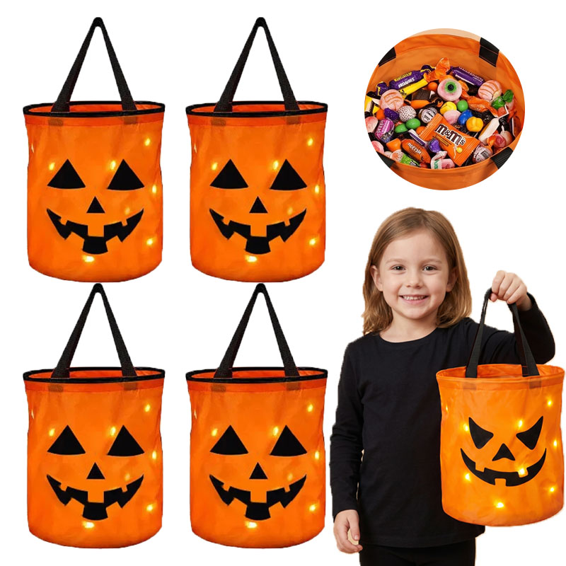 Halloween Pumpkin Decor Led - 1~10개 세트 LED 할로윈 호박 모양