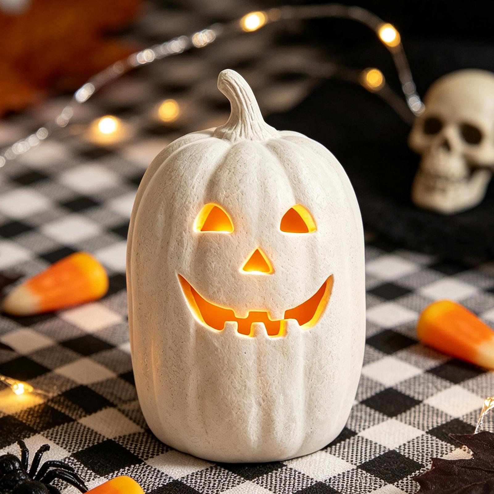 할로윈 호박 공예품 레진 호박 수제 랜턴 장식 할로윈  - Pumpkin Lantern Halloween 리뷰 및 가격