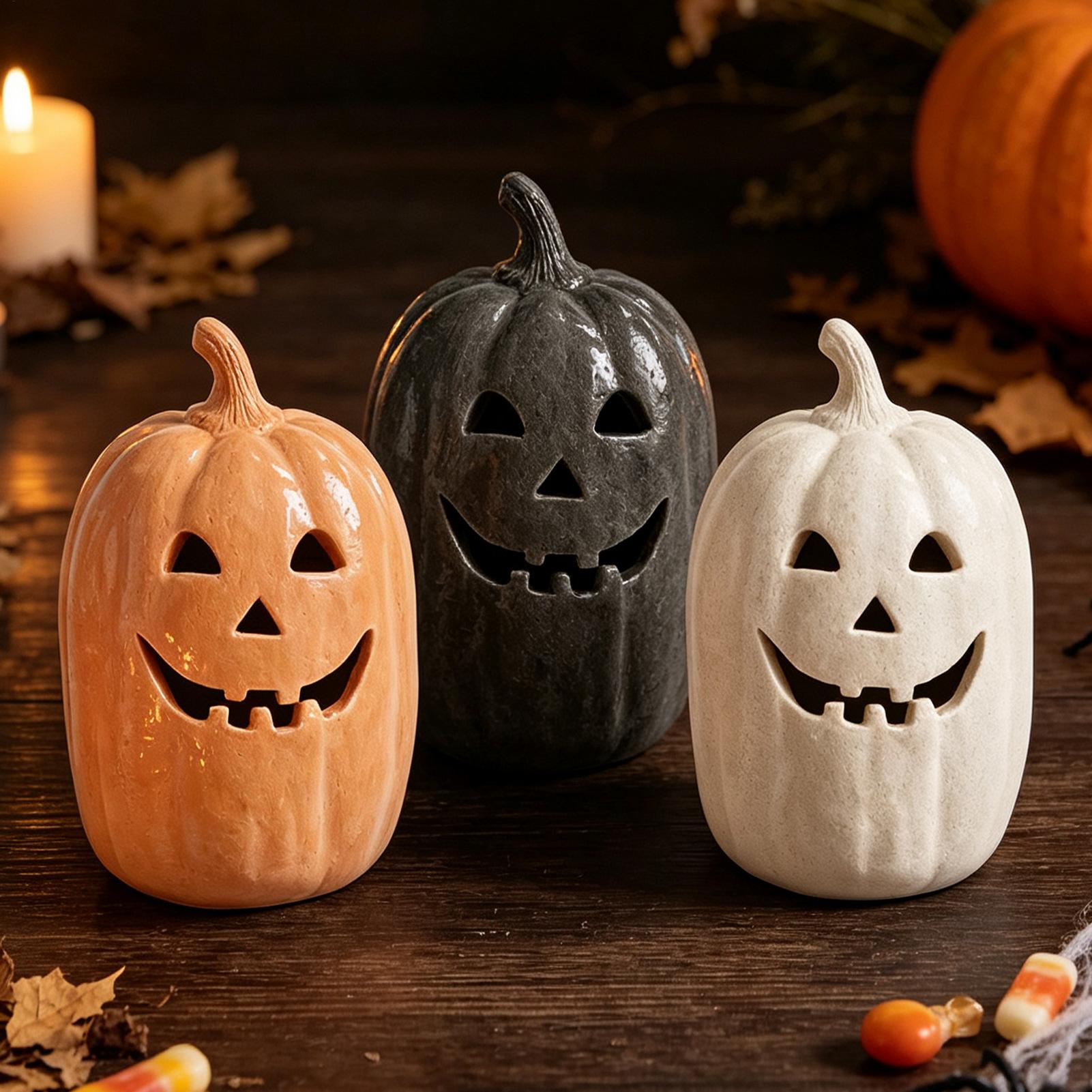 할로윈 호박 공예품 레진 호박 수제 랜턴 장식 할로윈  - Pumpkin Lantern Halloween 리뷰 및 가격