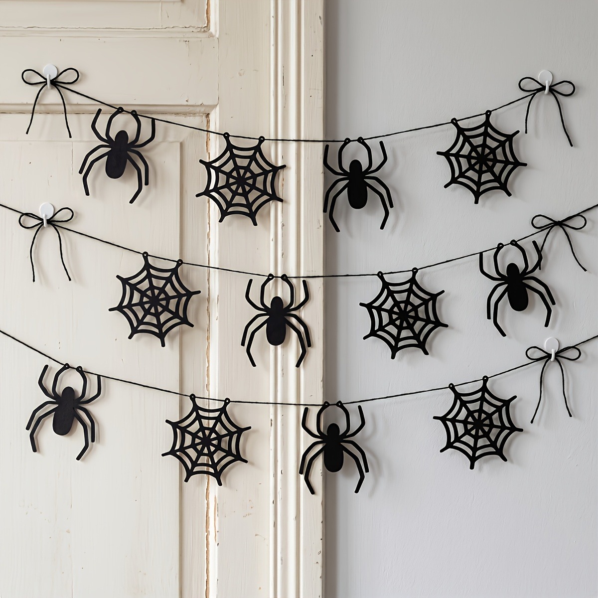 할로윈 거미줄 배너 가랜드 2세트, 할로윈 파티 가정용 - Spider Web Halloween Decoration 리뷰 및 가격