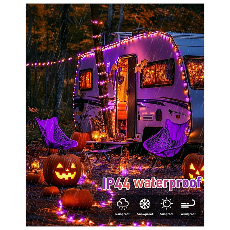 DT16 솔라 할로윈 스트링 라이트, 8가지 모드, 오 - Halloween Led String Lights Orange 리뷰 및 가격