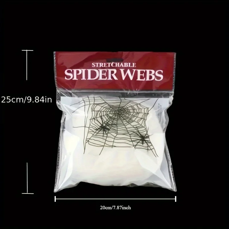 2마리의 거미가 함께 있는 늘어나는 거미줄, 할로윈 파 - Spider Web Halloween Decoration 리뷰 및 가격