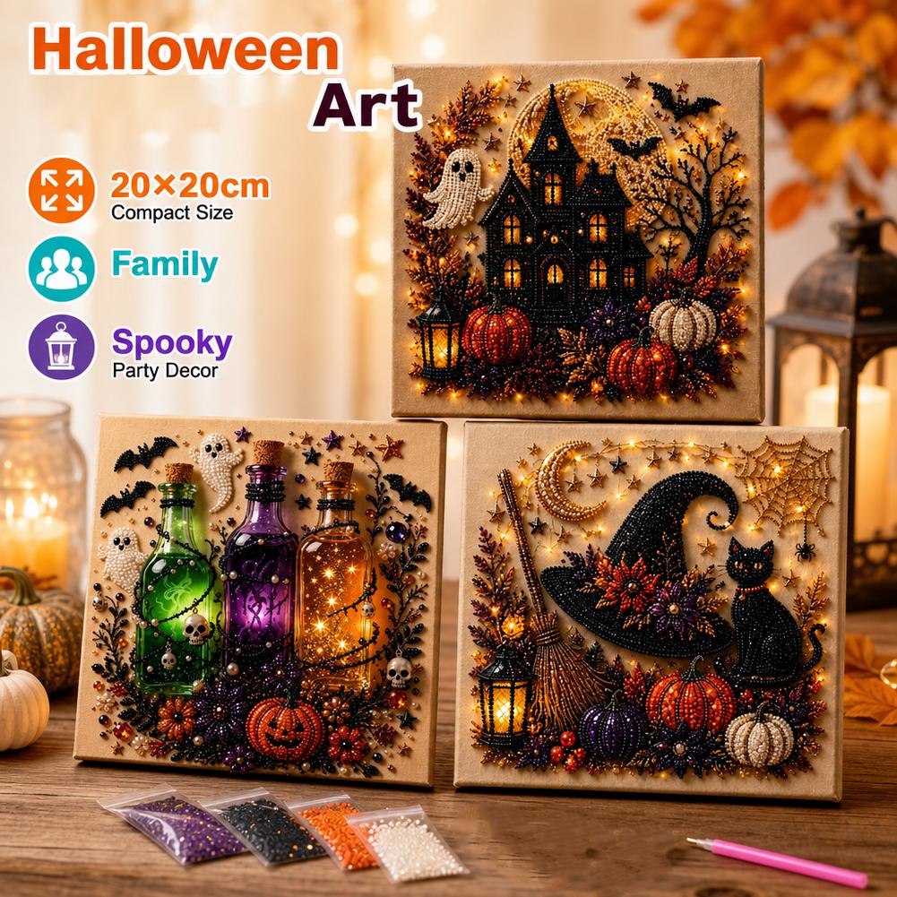 할로윈 유령 & 호박 3D 펄 아트 DIY 키트 (성인 - Pumpkin Lantern Halloween 리뷰 및 가격