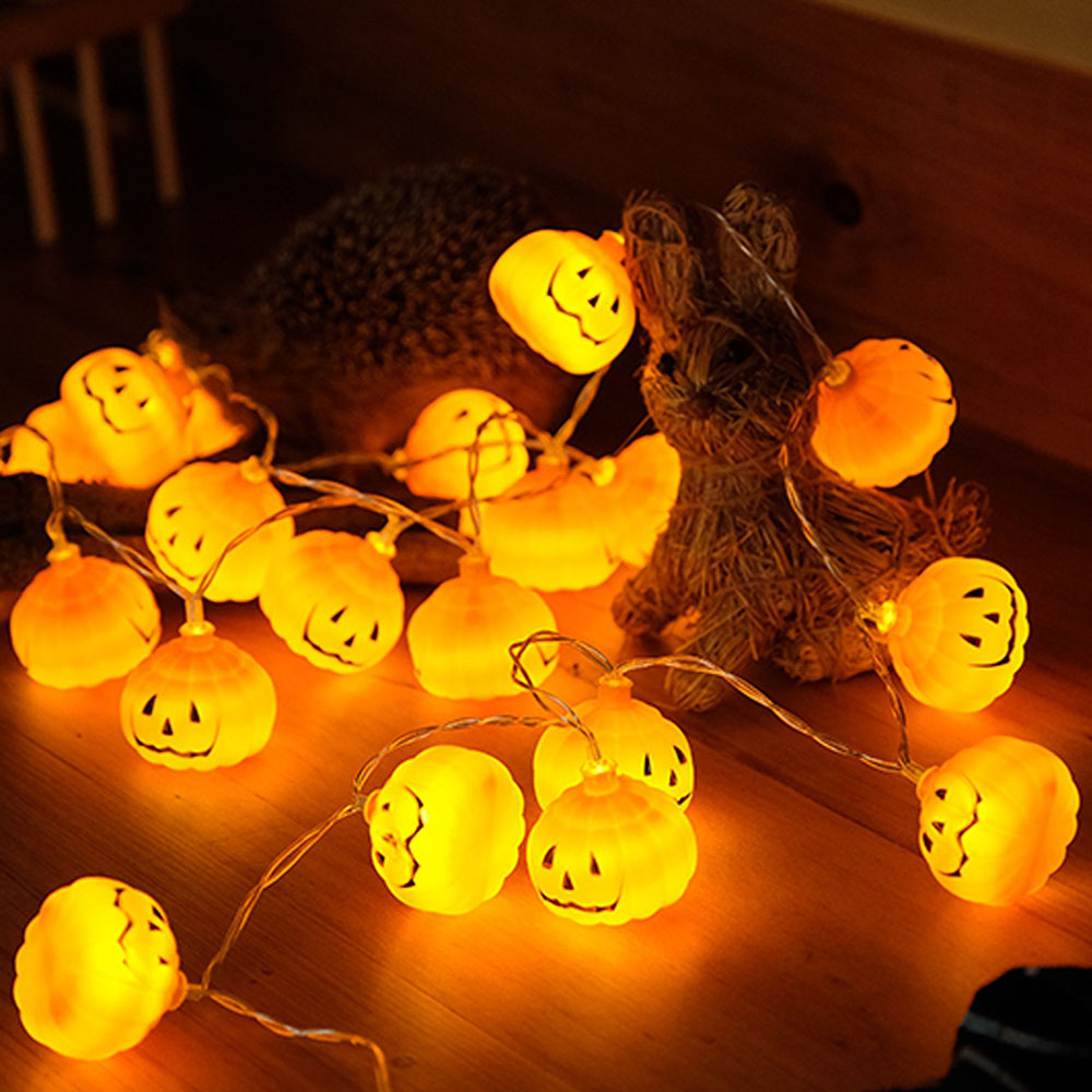 할로윈 3D 호박 LED 문자열 조명 1M 2M 3M  - Halloween Led String Lights Orange 리뷰 및 가격