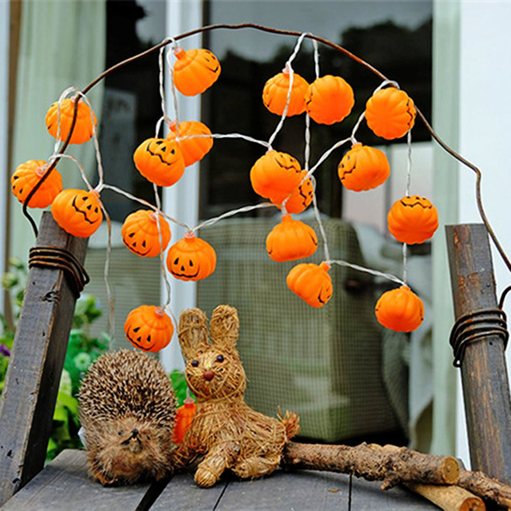할로윈 3D 호박 LED 문자열 조명 1M 2M 3M  - Halloween Led String Lights Orange 리뷰 및 가격