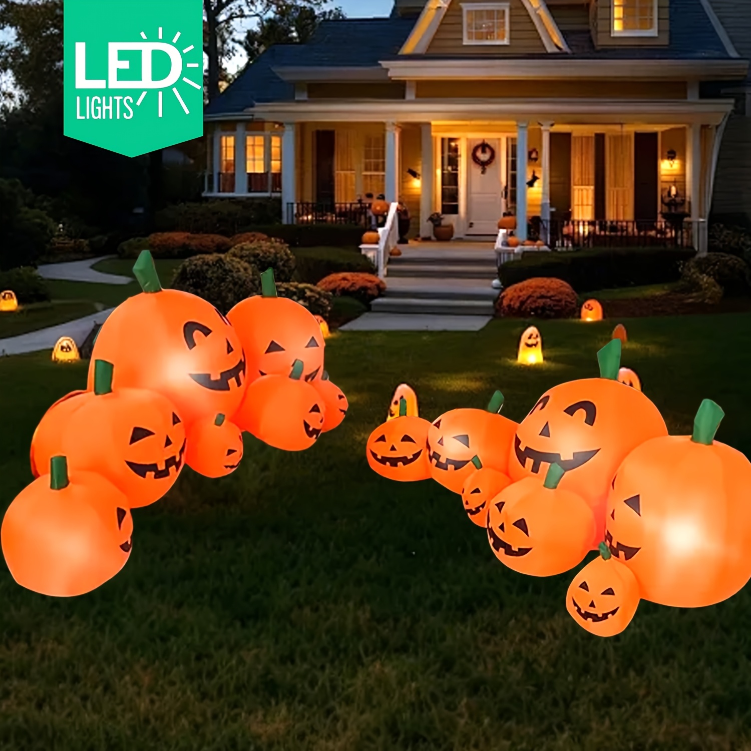 새로운 7.5피트 할로윈 풍선 호박 장식 LED 블로우 - Halloween Pumpkin Decor Led 리뷰 및 가격