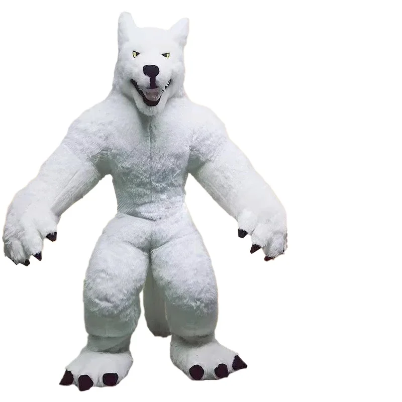 거대한 회색 늑대 인형 의상, 성인용 털 의상, 할로윈 - Halloween Costume Adult 리뷰 및 가격
