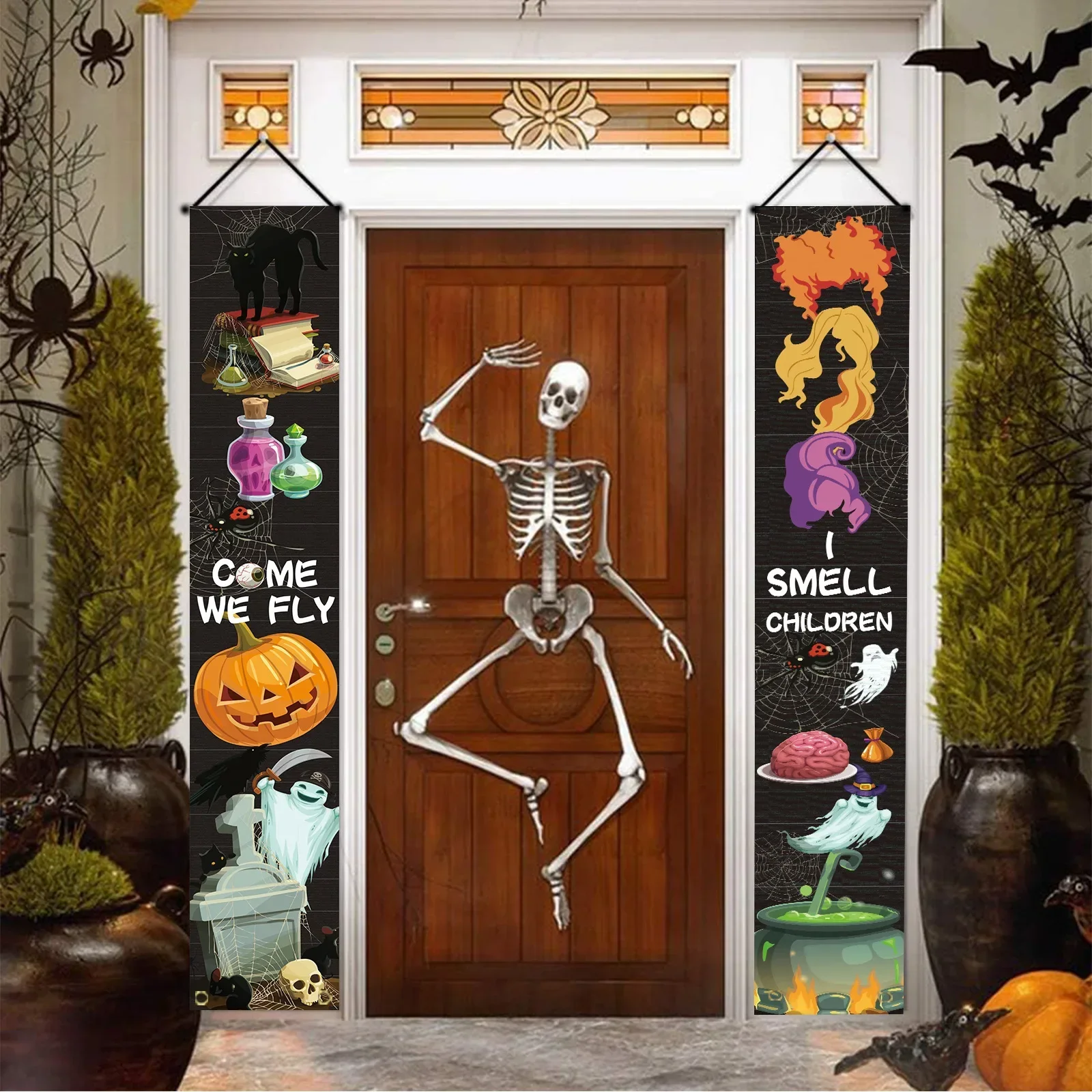 할로윈 호박 커플렛 공포 거미줄 분위기 깃발 교수형 장 - Spider Web Halloween Decoration 리뷰 및 가격