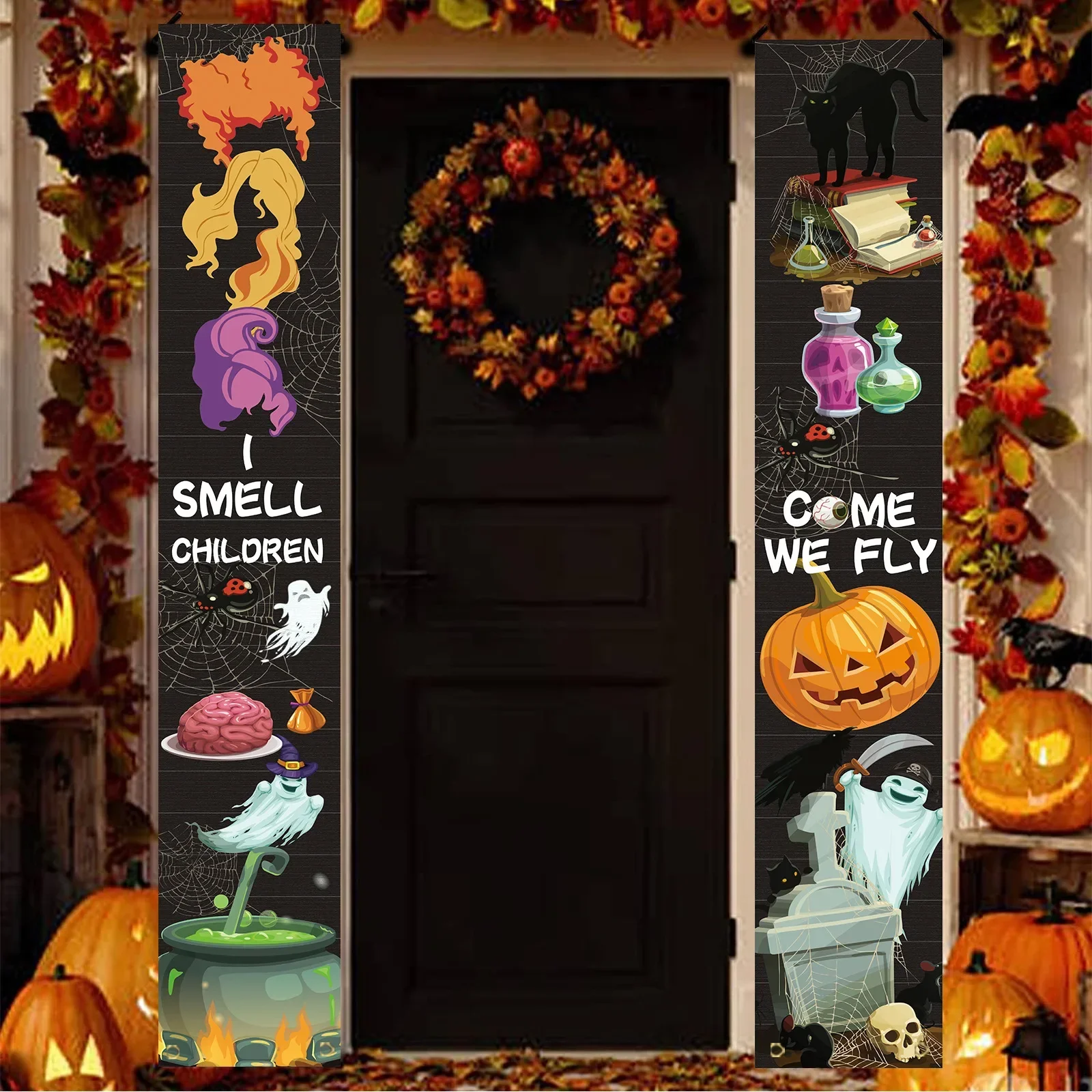 할로윈 호박 커플렛 공포 거미줄 분위기 깃발 교수형 장 - Spider Web Halloween Decoration 리뷰 및 가격