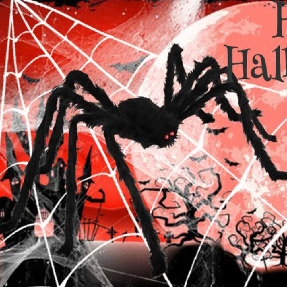 할로윈 분위기를 연출하는 인형 거미 장식 1~2개 세트 - Spider Web Halloween Decoration 리뷰 및 가격
