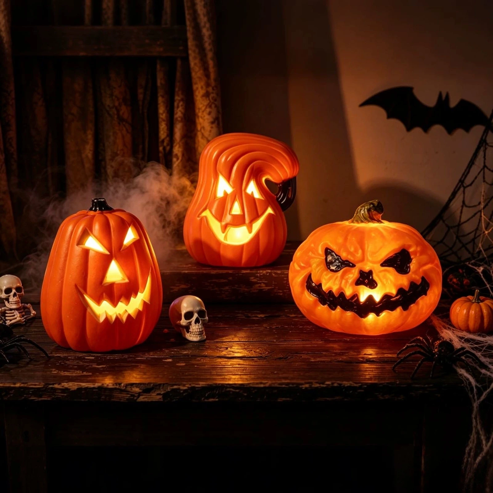LED 3중 레이어 발광 호박 장식, 배터리로 작동되는 - Halloween Pumpkin Decor Led 리뷰 및 가격